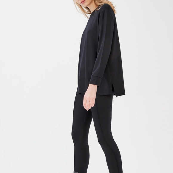 NWT BLACK SUPER SOFT TWO PIECE LOUNGEWEAR SLEEPWEAR SET - Picture 2 of 6